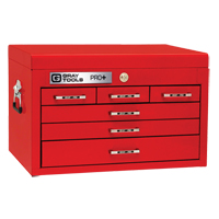 PRO+ Series Top Chest, 26" W, 6 Drawers, Red Groupe Generik