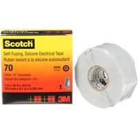 Ruban isolant en caoutchouc de silicone autofusionnant Scotch, 25,4 mm (1") x 9 m (30'), Gris, 12 mils Groupe Generik