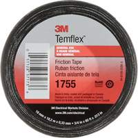 Ruban de chatterton Temflex 1755, 19 mm (3/4") x 18,28 m (60'), Noir Groupe Generik