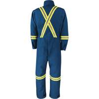 Dupont Nomex&reg; IIIA Deluxe Coveralls, Size 4X-Large, Royal Blue, 6 cal/cm² Groupe Generik