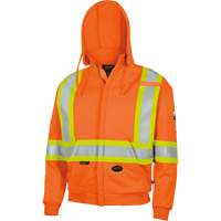 338SF Flame-Resistant Zip Style Hoodie, Men's, X-Large, High Visibility Orange, 22 cal/cm² Groupe Generik