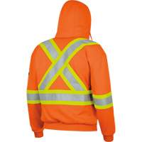 338SF Flame-Resistant Zip Style Hoodie, Men's, X-Large, High Visibility Orange, 22 cal/cm² Groupe Generik