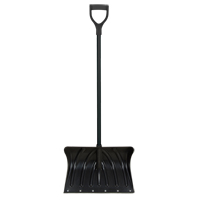 Poly Snow Shovel with Steel Wear Strip, Polypropylene Blade, 19-3/4" Wide, D-Grip Handle, Wearstrip Included Groupe Generik