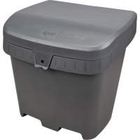 Bacs d'entreposage pour sel & sable, Avec Moraillon, 21" x 27" x 26", 4,24 pi³, Gris Groupe Generik