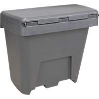 Bacs d'entreposage pour sel & sable, Avec Moraillon, 21" x 27" x 26", 4,24 pi³, Gris Groupe Generik