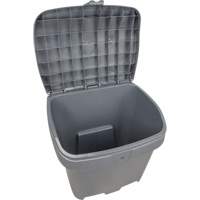 Bacs d'entreposage pour sel & sable, Avec Moraillon, 21" x 27" x 26", 4,24 pi³, Gris Groupe Generik