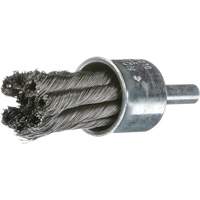 Knot Wire End Brush, 1" Dia., 0.02" Wire Dia., 1/4" Shank Groupe Generik