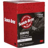 Tampons manuels Scotch-Brite 7447, Oxyde d'aluminium, 9" x 6", Grain Tr&egrave;s fin Groupe Generik