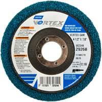 Vortex Non-Woven Disc, 4-1/2" Dia. x 1/2" W, 7/8" Arbor, Aluminum Oxide Groupe Generik