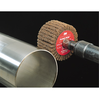 Scotch-Brite Flap Brushes, 2" Dia. x 1" W, 1/4" Arbor, Aluminum Oxide Groupe Generik
