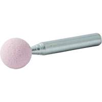 Meule mont&eacute;e vitrifi&eacute;e, B121, Oxyde d'aluminium, 1/2" dia., 1/2" lo, 80 Grain Groupe Generik