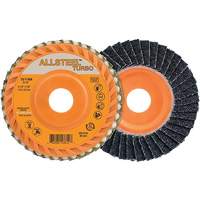 Disque &agrave; lamelles Turbo ALLSTEEL, 4-1/2" x 5/8"-11, Grain 40, Alumine de zirconium Groupe Generik