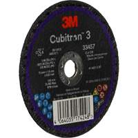 Cubitron 3 Cut-Off Wheel, 3" x 0.063", 3/8" Arbor, Ceramic Groupe Generik