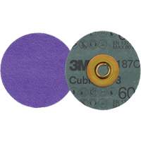Disque en fibre Roloc Cubitron 3, 3" dia., Grain 60+, C&eacute;ramique Groupe Generik