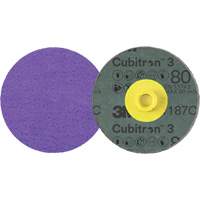 Disque en fibre Roloc Cubitron 3, 4" dia., Grain 80+, C&eacute;ramique Groupe Generik