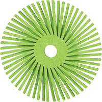 Brosse radiale en soies de pr&eacute;cision type A PN-RB Scotch-Brite , C&eacute;ramique, Grain 50+, 3" dia. Groupe Generik