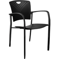 Chaises empilables MaxX StaxX, Polypropyl&egrave;ne, Hauteur 17-1/4", Capacit&eacute; 275 lb, Noir Groupe Generik