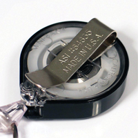 Retractable Mini-Bak&reg; ID Badge Holders, Plastic, 36" Cable, Belt Clip Attachment Groupe Generik