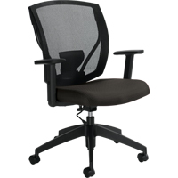Task Chairs, Fabric, Charcoal, 300 lbs. Capacity Groupe Generik