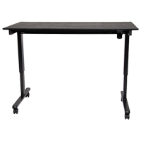 Bureau ajustable pour travail debout, , 45-1/4" h x 29-1/2" p, Noir Groupe Generik