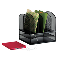 Organisateur de bureau avec alimentation USB Onyx Groupe Generik