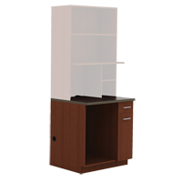 Armoire modulaire, M&eacute;lamine, 39" h x 36" la x 25" P, Acajou Groupe Generik