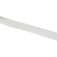 Fastener Tape, Hook, 25 yds x 1", Sew-On, White Groupe Generik