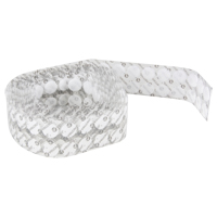 Fastener Coins, Hook & Loop, 3/4" Dia., Adhesive, White Groupe Generik