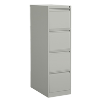 Classeur vertical, Acier, 4 tiroirs, 15-1/7" la x 25" p x 52" h, Gris Groupe Generik