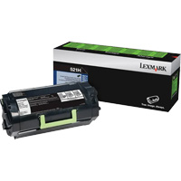 Cartouche d'encre en poudre haut rendement 521H pour imprimante laser, Nouveau, Noir Groupe Generik