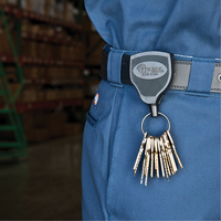 Super48 Heavy-Duty Retractable Key Holder, Polycarbonate, 48" Cable, Belt Clip Attachment Groupe Generik