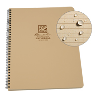 Side-Spiral Notebook, Soft Cover, Tan, 64 Pages, 4-5/8" W x 7" L Groupe Generik