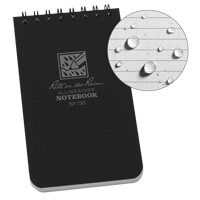 Pocket Top-Spiral Notebook, Soft Cover, Black, 100 Pages, 3" W x 5" L Groupe Generik
