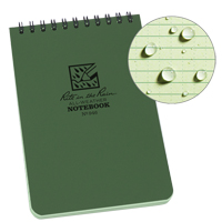 Pocket Top-Spiral Notebook, Soft Cover, Green, 100 Pages, 4" W x 6" L Groupe Generik