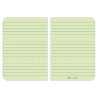 Memo Book, Soft Cover, Green, 112 Pages, 3-1/2" W x 5" L Groupe Generik