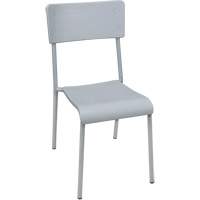 Chaises empilables Ventura, Polypropyl&egrave;ne, Hauteur 36", Capacit&eacute; 300 lb, Gris Groupe Generik