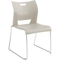 Duet Armless Training Chair, Plastic, 33-1/4" High, 350 lbs. Capacity, White Groupe Generik