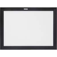 Black MDF Frame Whiteboard, Dry-Erase/Magnetic, 24" W x 18" H Groupe Generik