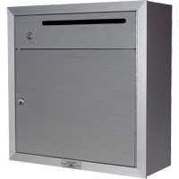 Collection Box, Surface -Mounted, 12-3/4" x 16-3/8", 2 Doors, Aluminum Groupe Generik