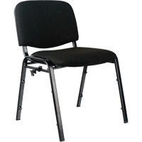 Chaises empilables, Tissu, Hauteur 32", Capacit&eacute; 250 lb, Noir Groupe Generik