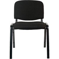 Chaises empilables, Tissu, Hauteur 32", Capacit&eacute; 250 lb, Noir Groupe Generik