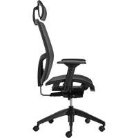 Format+ High-Back Weight-Sensing Synchro-Tilter with Headrest, Mesh, Black, 300 lbs. Capacity Groupe Generik