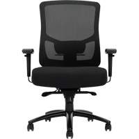 Chaise &agrave; dossier haut avec m&eacute;canisme &agrave; basculement synchronis&eacute; robuste Raven 400, Mailles, Noir, Capacit&eacute; 400 lb Groupe Generik