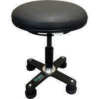 Tabouret ergonomique OmniStool, Mobile, Ajustable, Vinyle Si&egrave;ge, Noir Groupe Generik