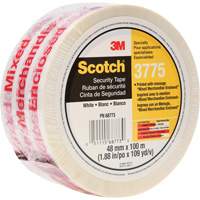 Scotch&reg; 3775 Box Sealing Tape with Message, Hot Melt Adhesive, 2 mils, 48 mm (1-22/25") x 100 m (328') Groupe Generik