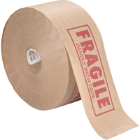 Pre-Printed Gummed Tapes, 76 mm (3") x 137 m (449.475'), Kraft Groupe Generik