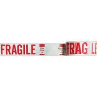 Bilingual Printed Tape – Fragile This Side Up , Red on White Groupe Generik