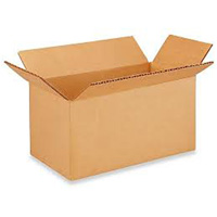 Boîte en carton ondul&eacute;, 8" lo x 4" la x 4" h, ondulations C Groupe Generik