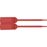 Gemini&reg; Tote Seals, 7-1/4", Plastic, Pull-Through Groupe Generik