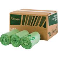 Sacs certifi&eacute;s compostables, R&eacute;gulier, 48" lo x 42" la, Transparent, Capacit&eacute; de 242 L (55 gal.) Groupe Generik